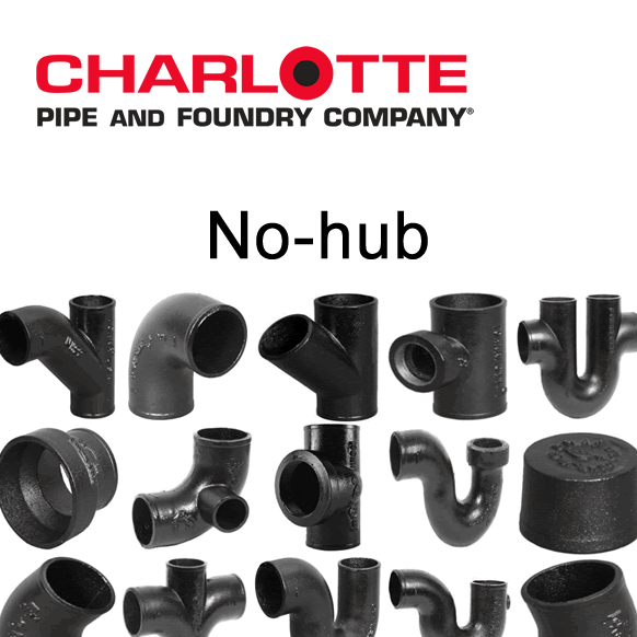 Charlotte NoHub Pipe & Fittings Virtual Building Supply