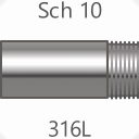 Generic - Nipple Seamless SS316L PExTHD Sch 10