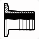 VNE - Rubber Hose Adapter - EG14RT 304L SS